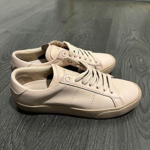Saint Laurent low top eraser pink sneakers size 35.5